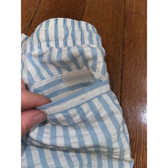 Boy Cat & Jack Swim Trunks Striped Anchor Swim Shorts Elastic Waist Size S (6/7) - Picture 3 of 9